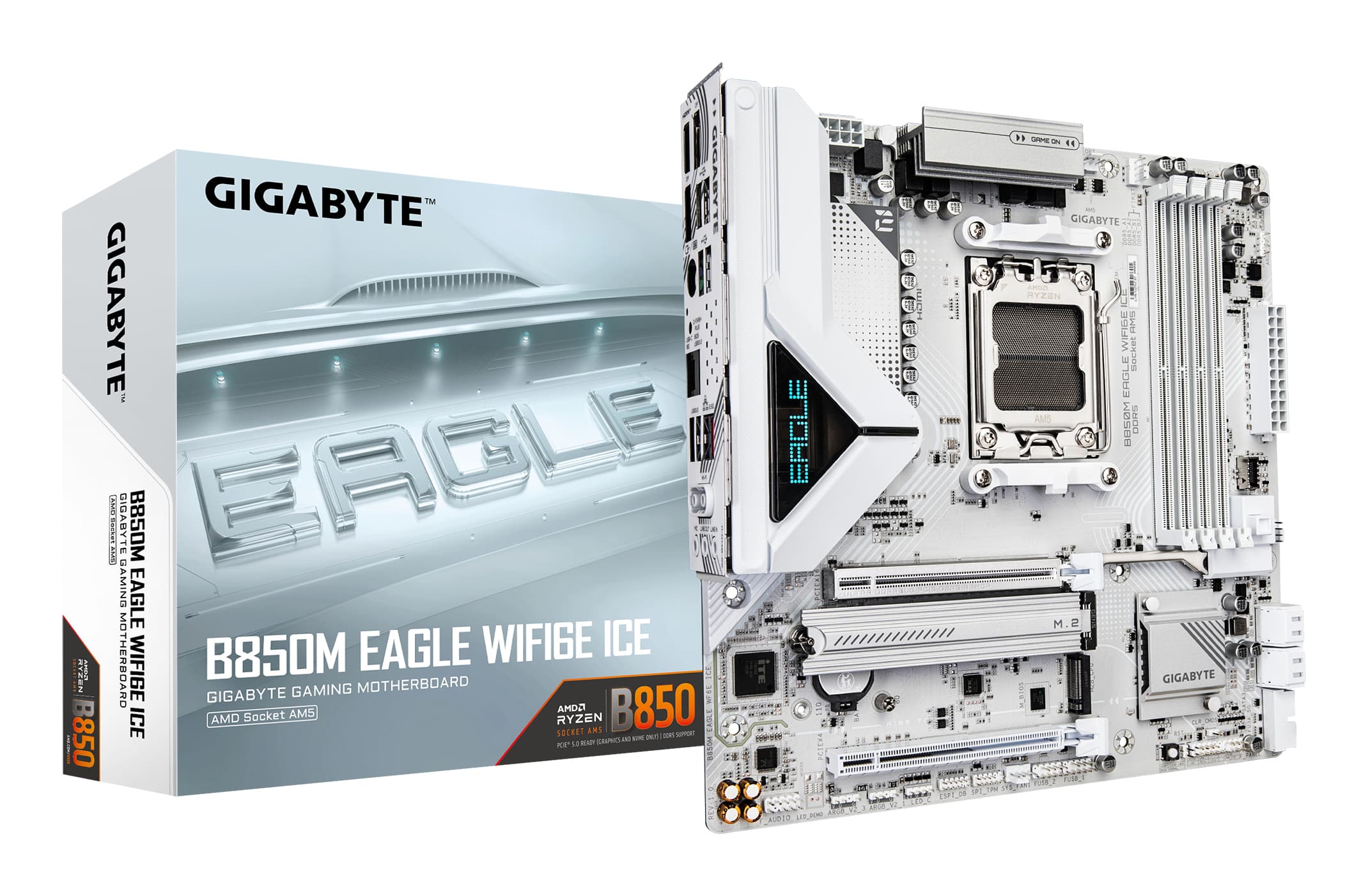 GIGABYTE B850M EAGLE WF6E ICE AM5