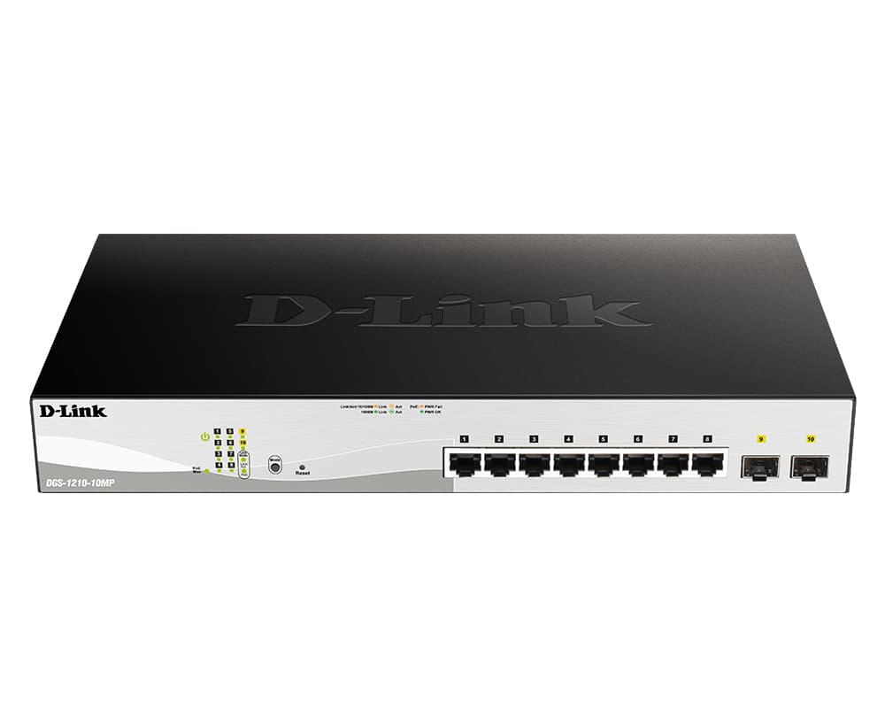 D-LINK 10-Port Layer2 PoE+ Smart Switch