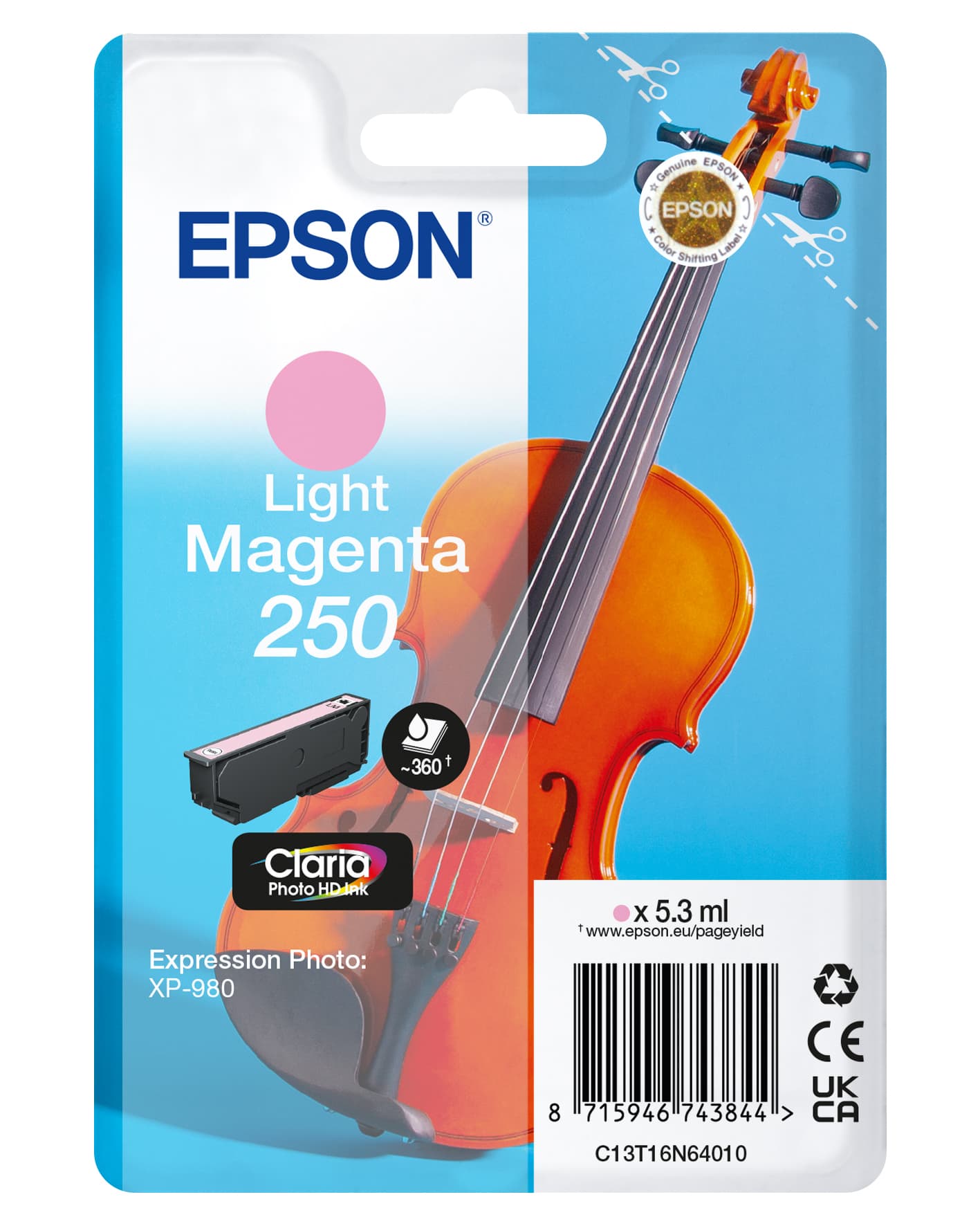 EPSON Singlepack Light Magenta 250 ink