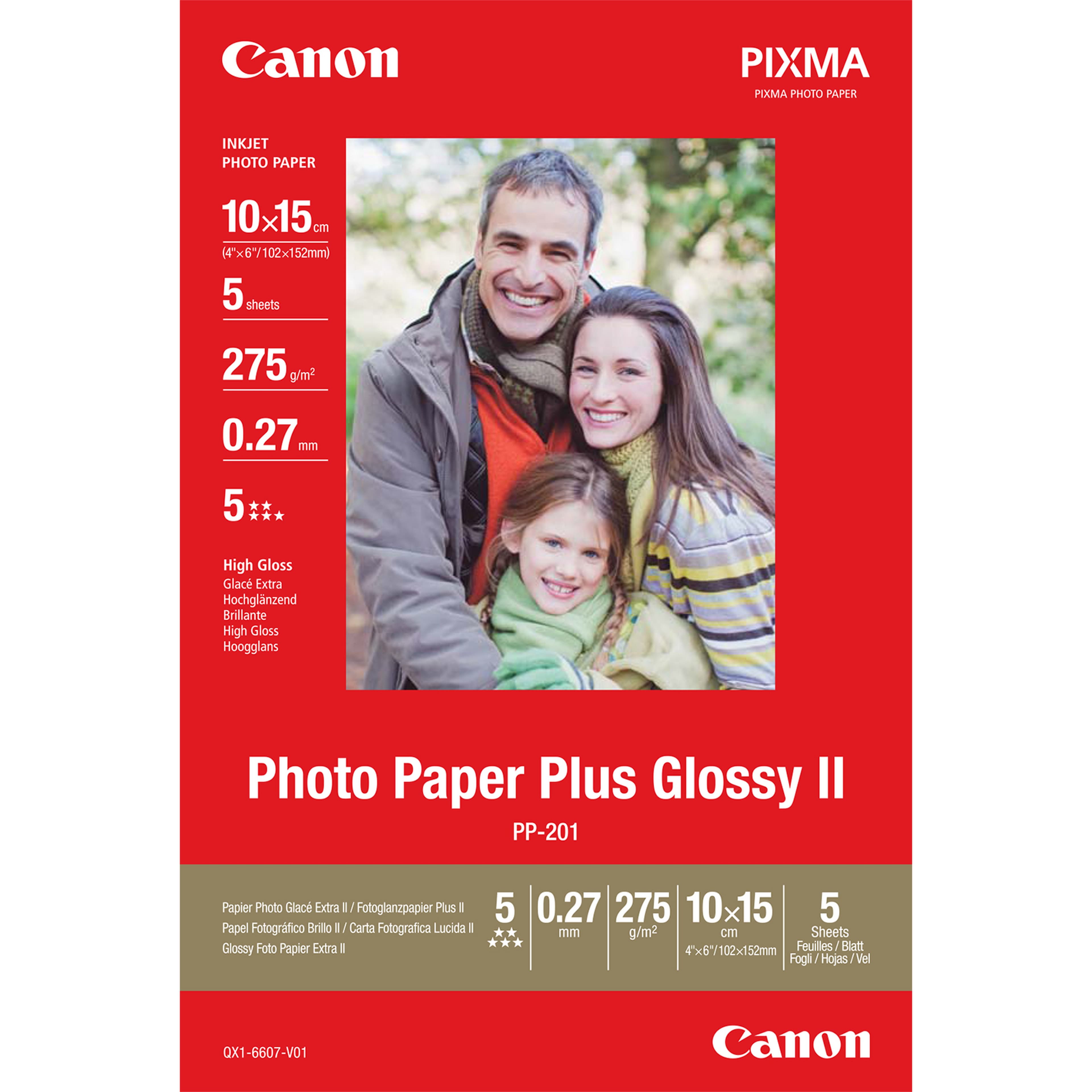 CANON Glossy Photo PAPER 10x15 5sheets