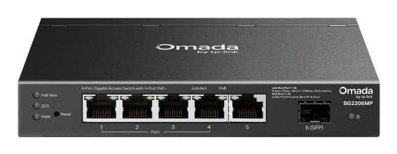 Omada Access 6-Port Gigabit Switch with 4-Port PoE+