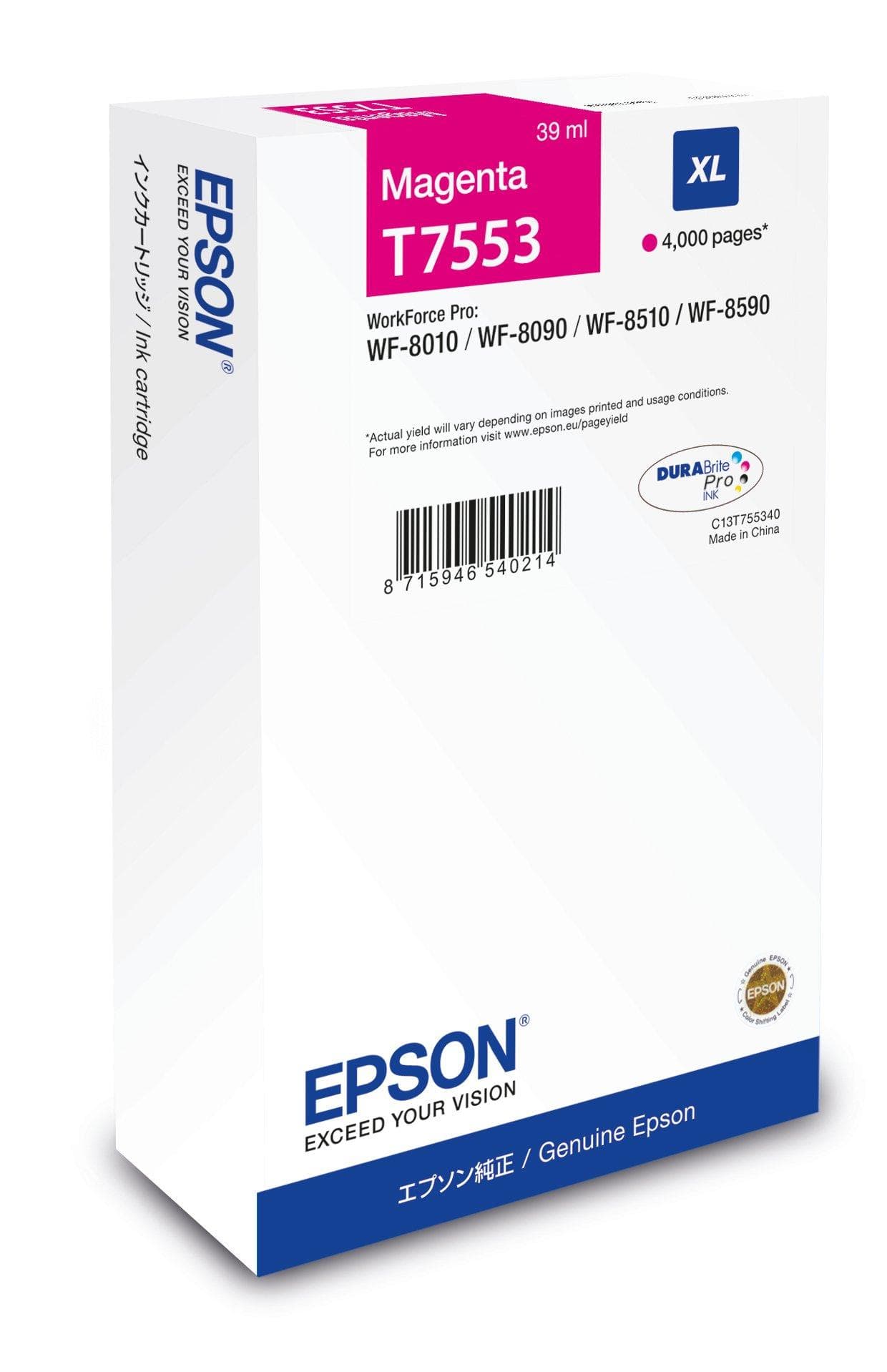 EPSON 4LB WF-8xxx Series Ink Cartridge