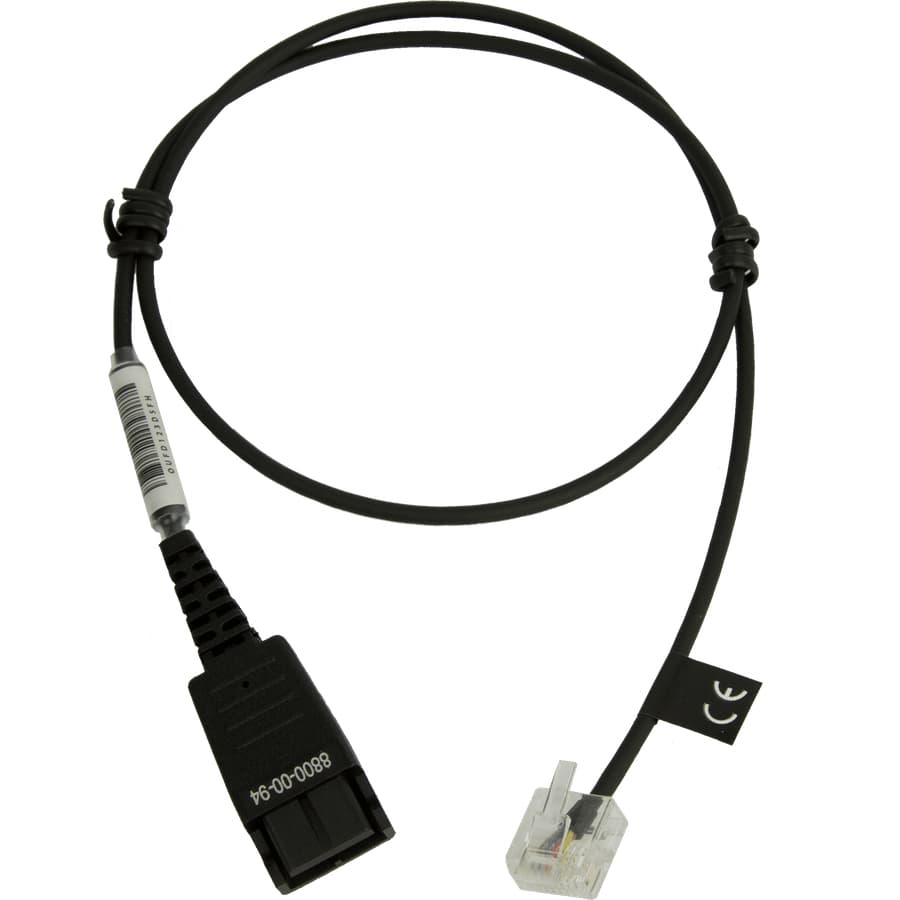 JABRA QD to RJ45 straight unbalanced