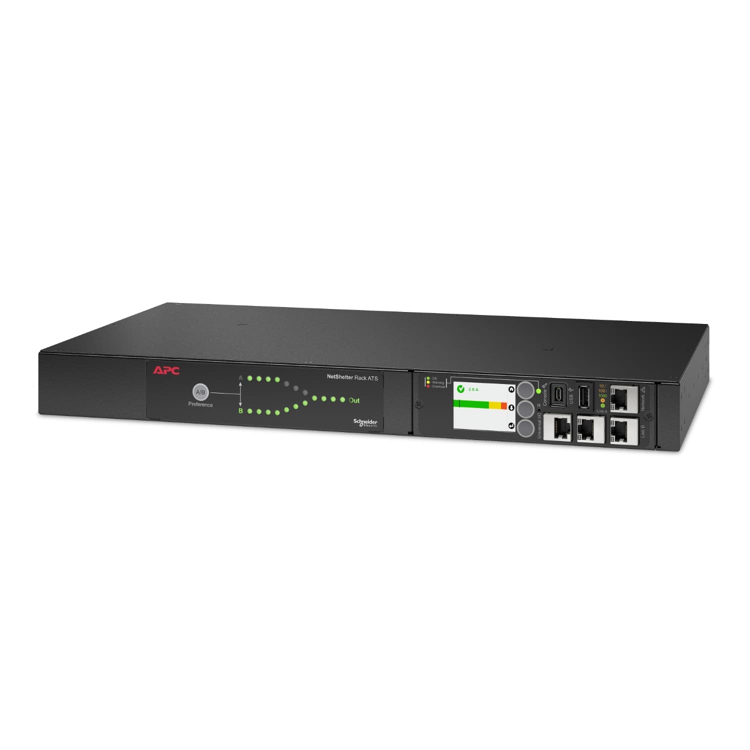 APC Rack ATS 230V 16A C20 in 8-C13 1-C19
