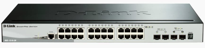 D-LINK 28-Port Smart Stack Switch 4x 10G