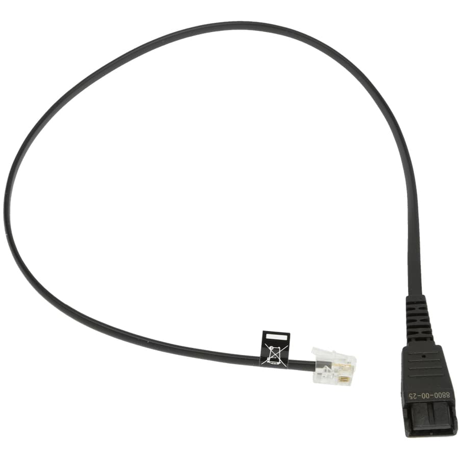 JABRA QD Cord to RJ10 straight 0.5m