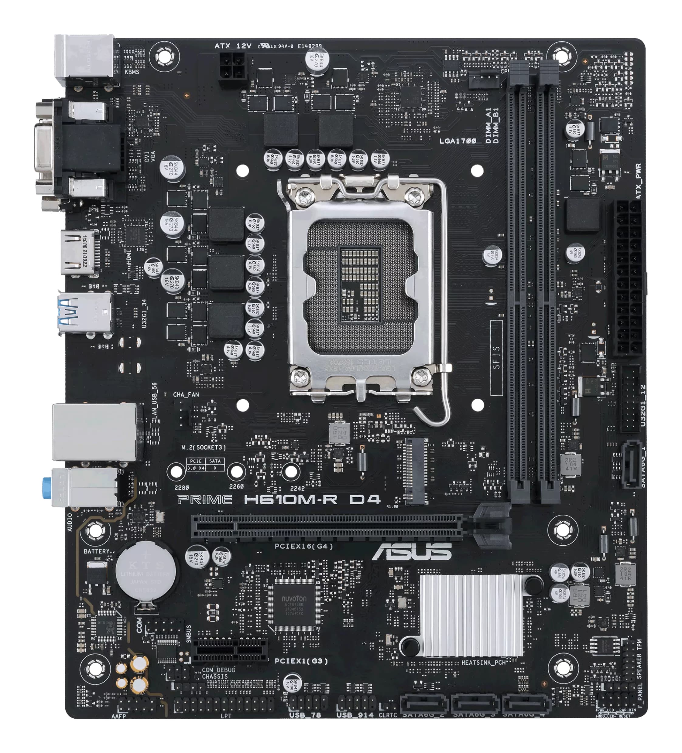 ASUS PRIME H610M-R D4-SI LGA1700 H610