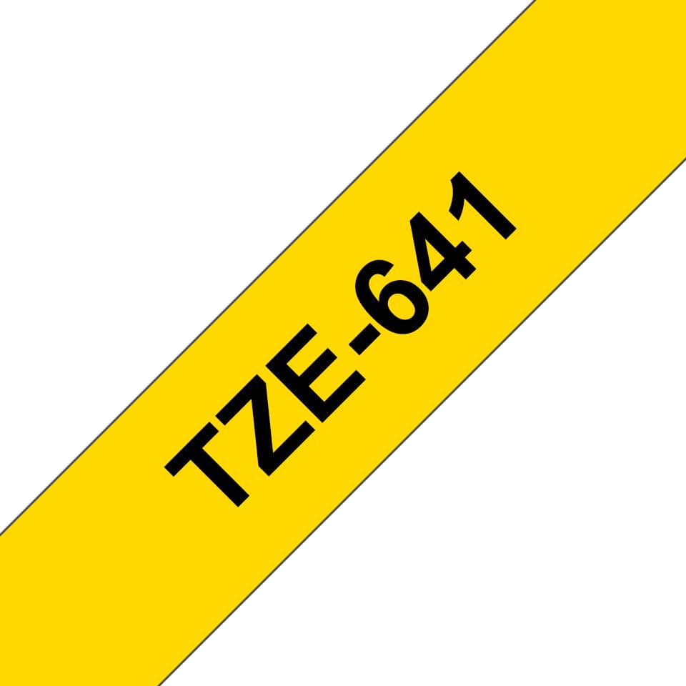 BROTHER TZE641 tape black/yellow 18mm 4m