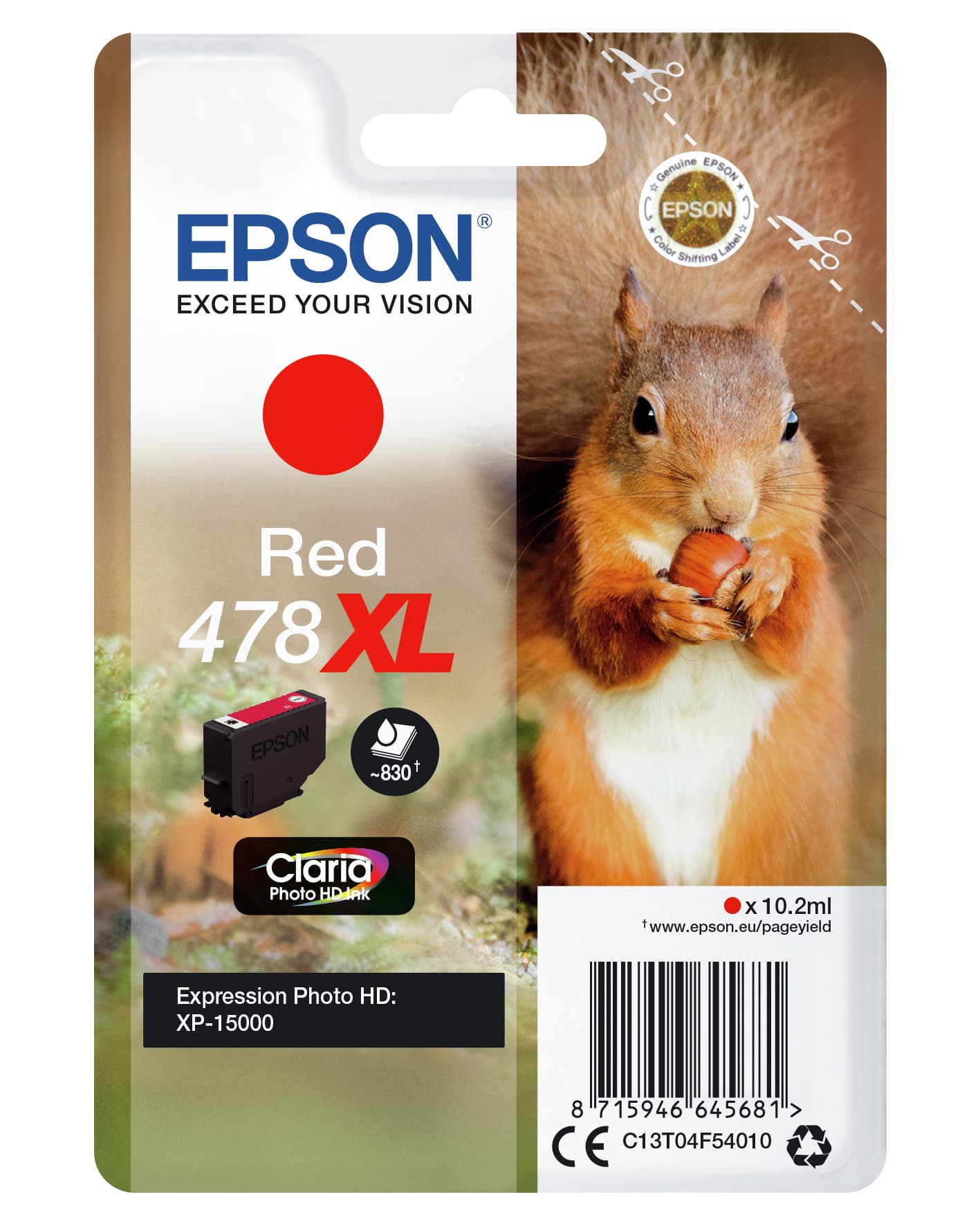 EPSON 1LB Singlepack Red 478XL