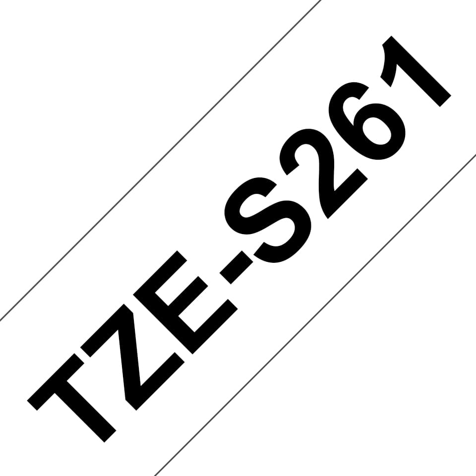 BROTHER TZES261 strong bk/wh 36mm 8m