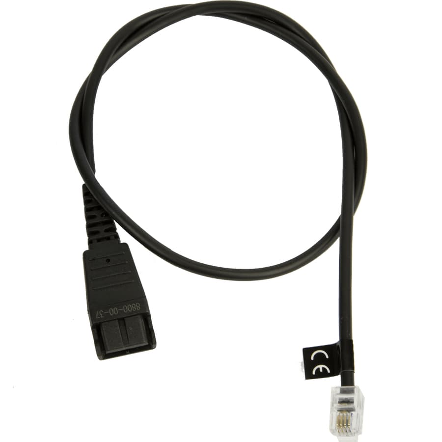 JABRA QD Cord to RJ10 straight 0.5m