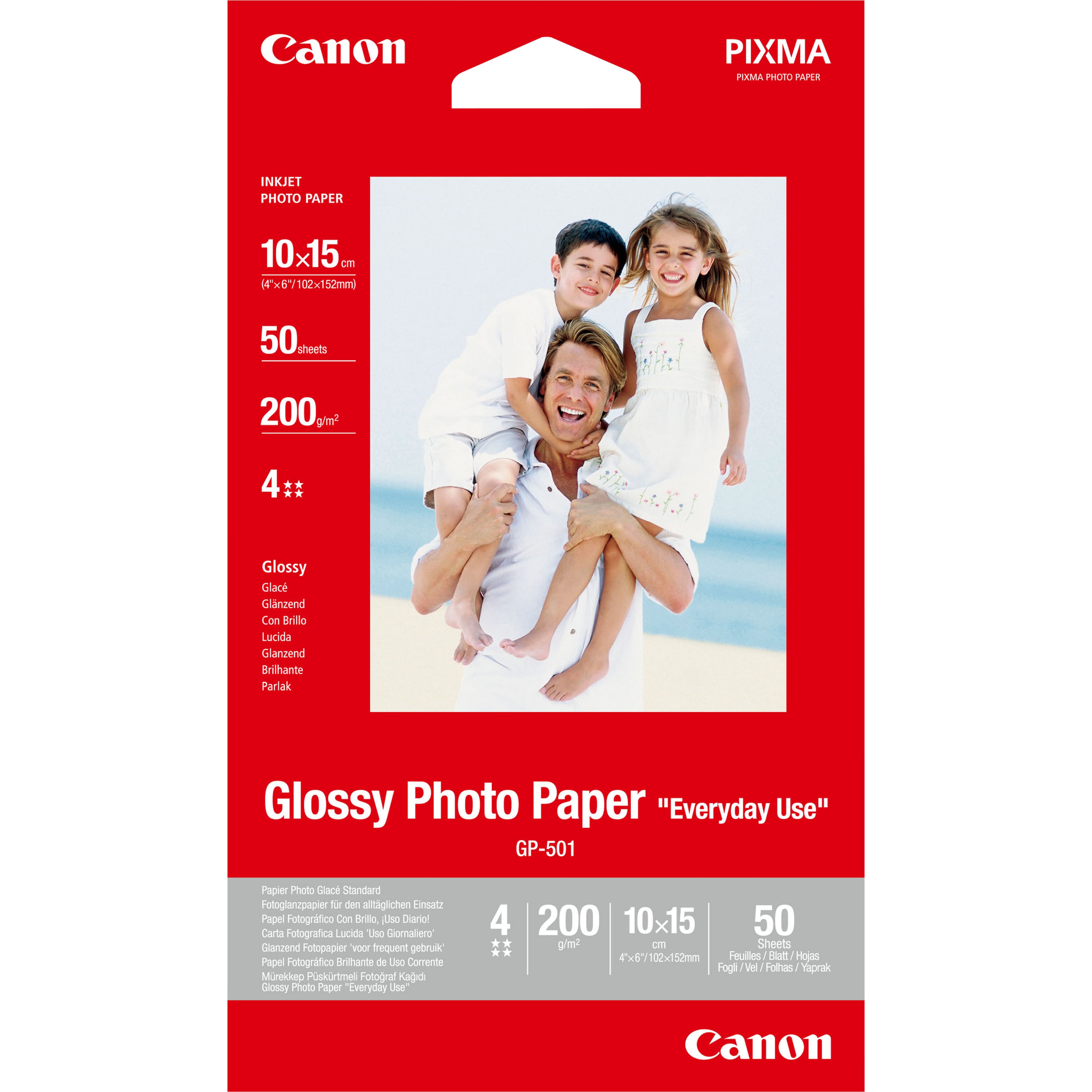 CANON PHOTO PAPER GLOSSY GP-501 4x6 50