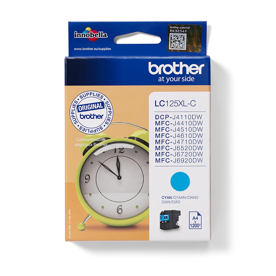 BROTHER LC125XLC ink cyan 1200pages