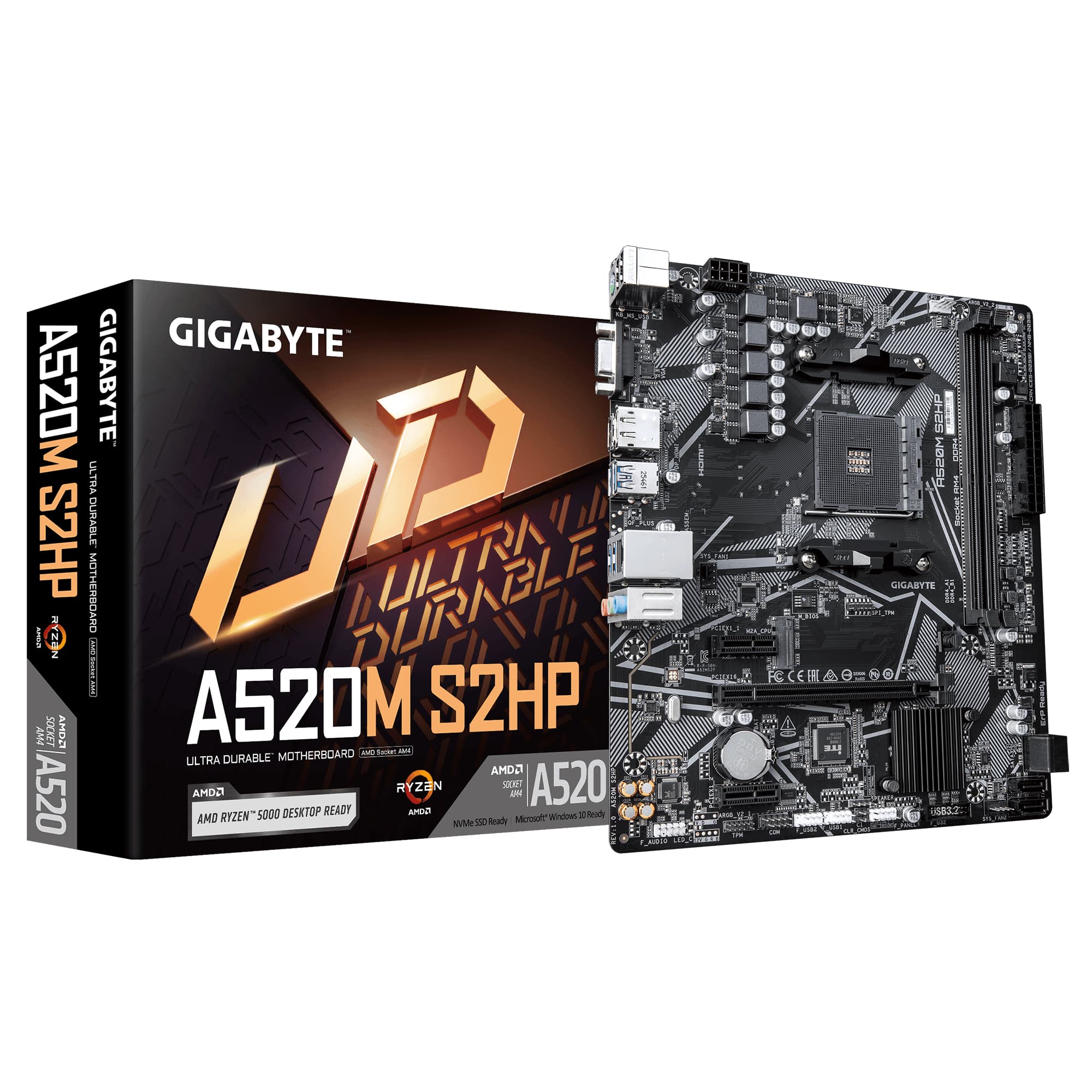 GIGABYTE A520M S2HP AM4 2xDDR4 D-sub