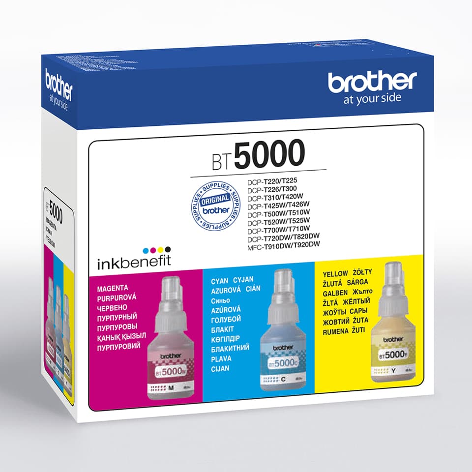BROTHER BT5000 Ink Bottle Value Pack