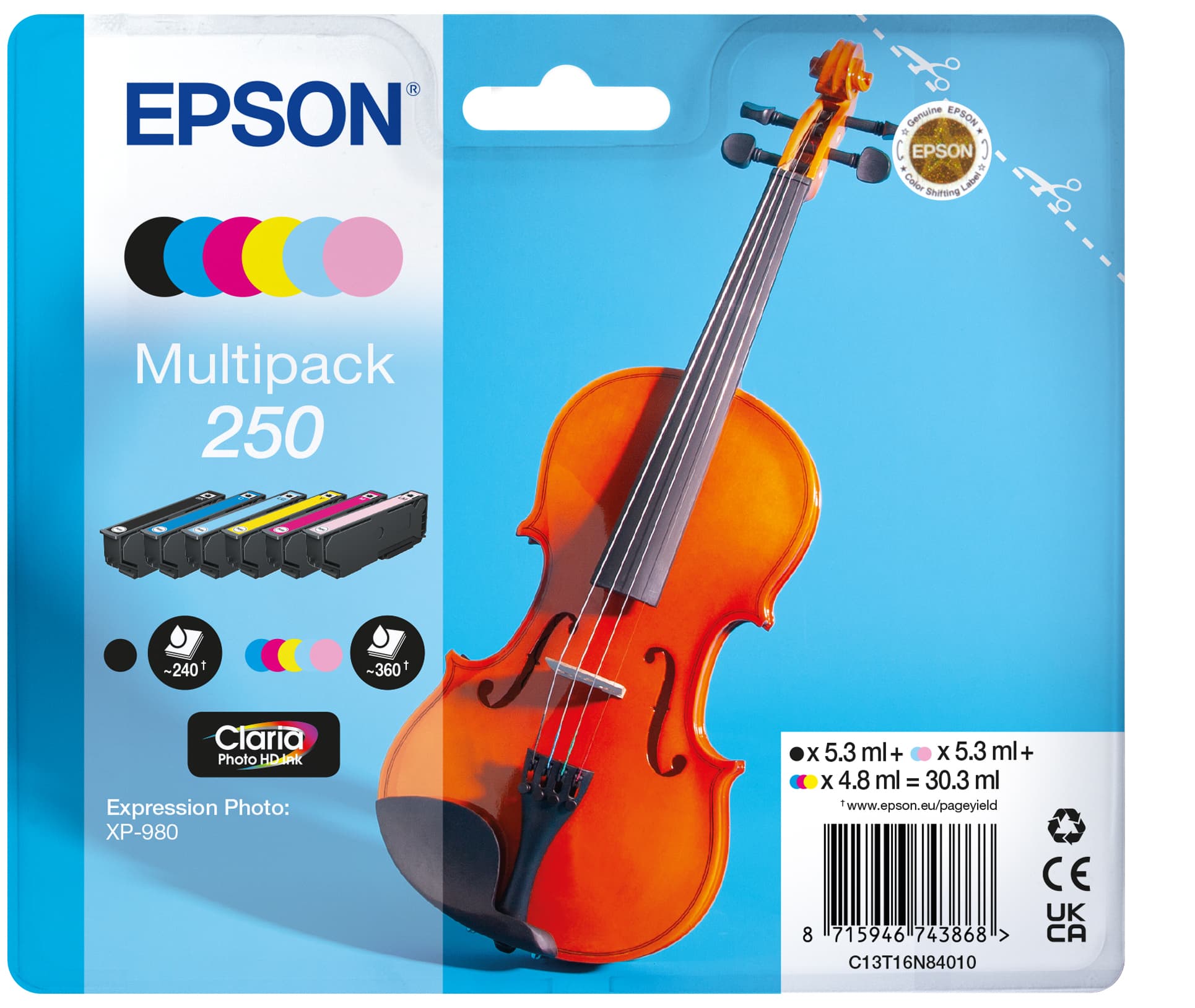 EPSON Multipack 6-colours 250 Ink