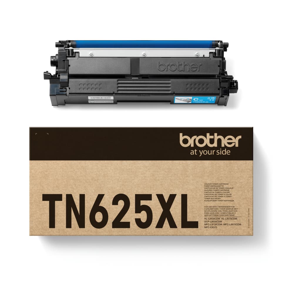 BROTHER TN-625XLC HY Cyan Toner Crtg