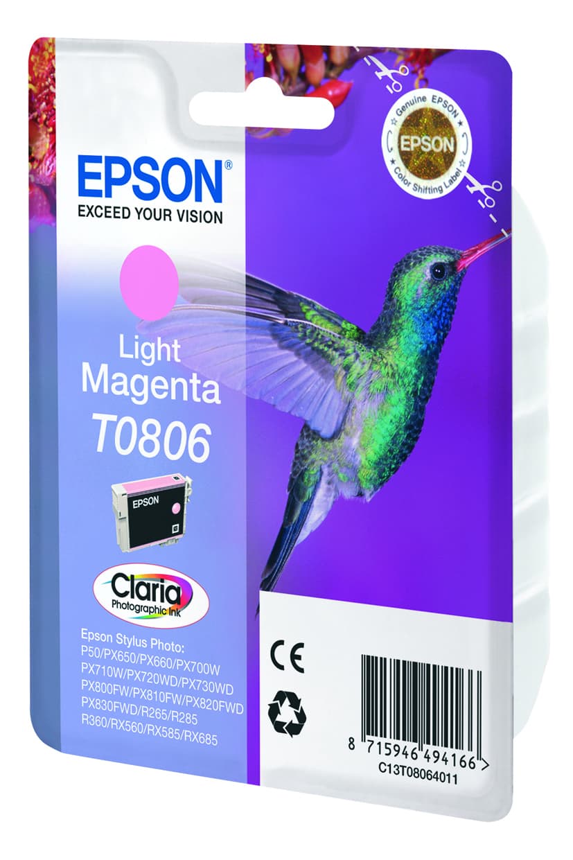 EPSON 1LB T0806 ink cartridge light mag