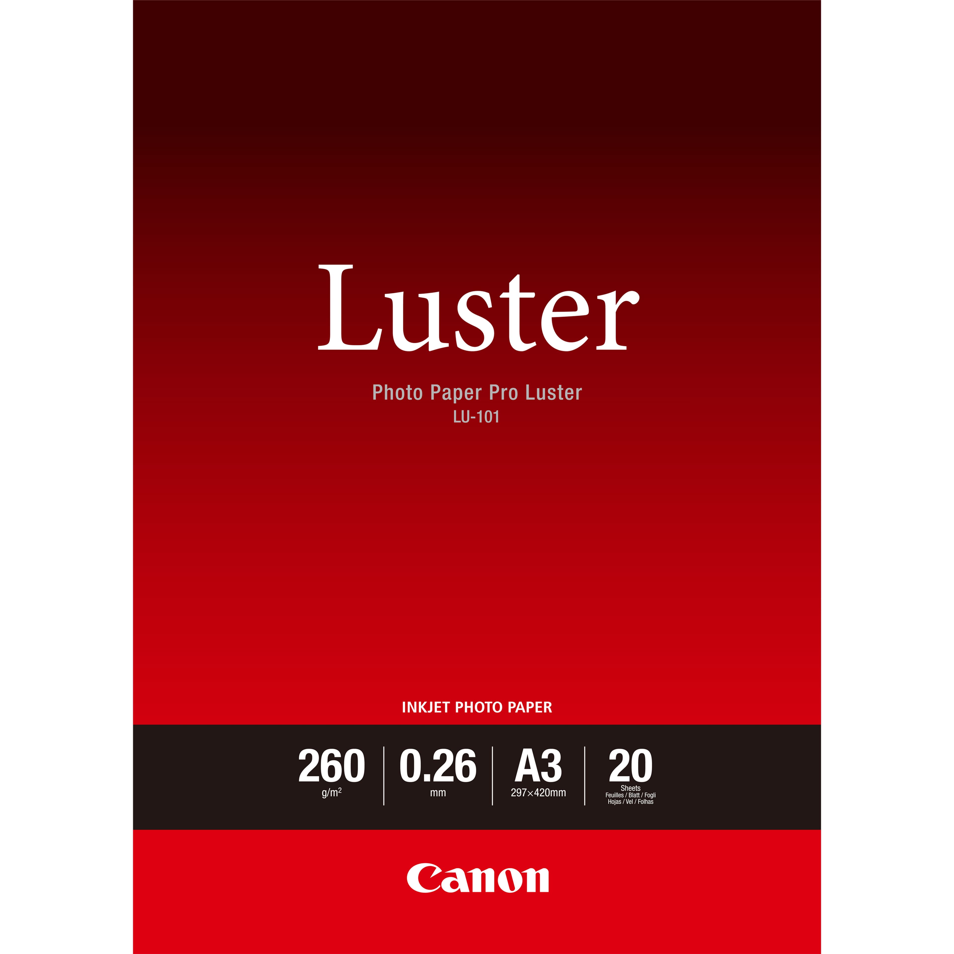 CANON LU-101 Photo Paper Pro Luster A3