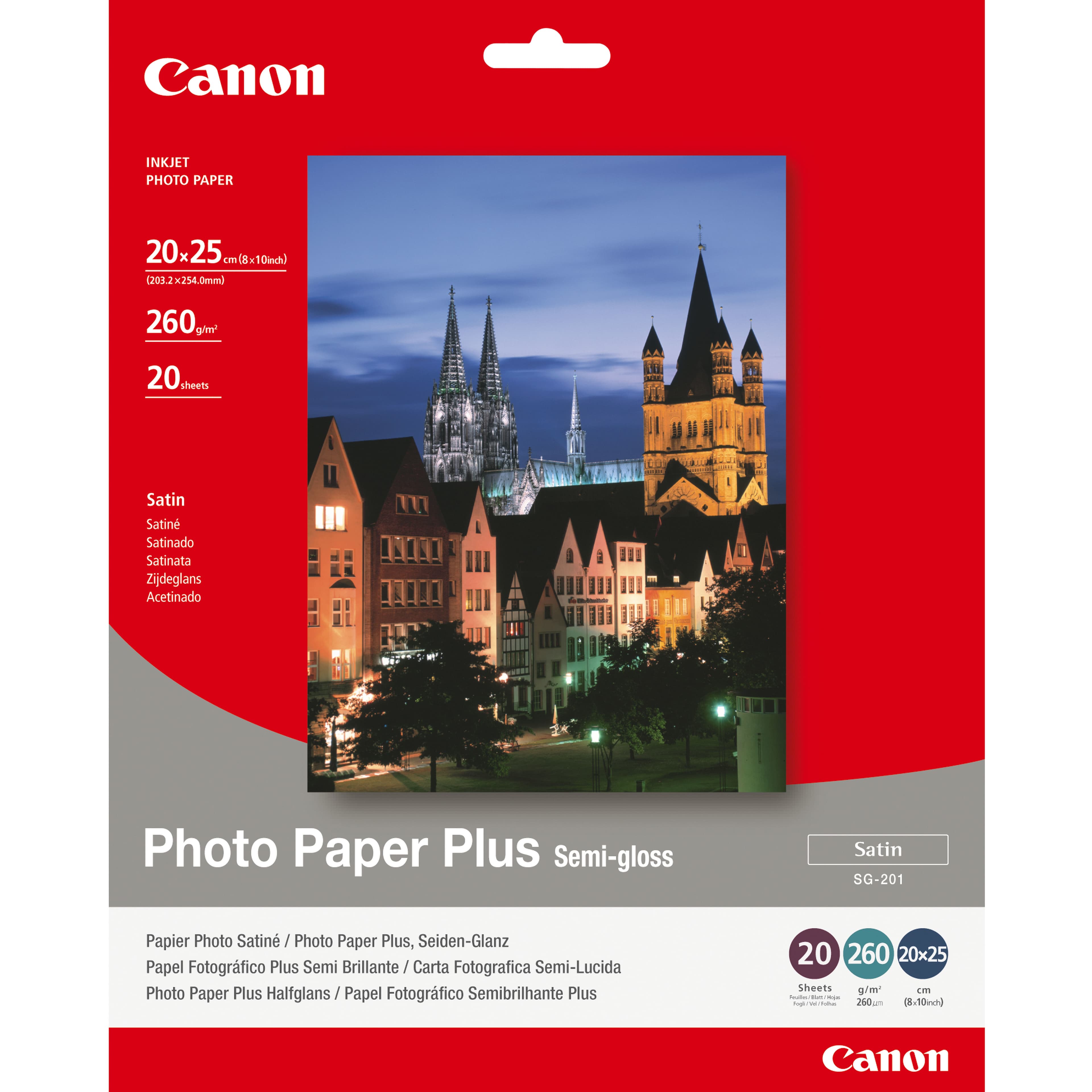 CANON SG-201 photopaper 8x10 20pages