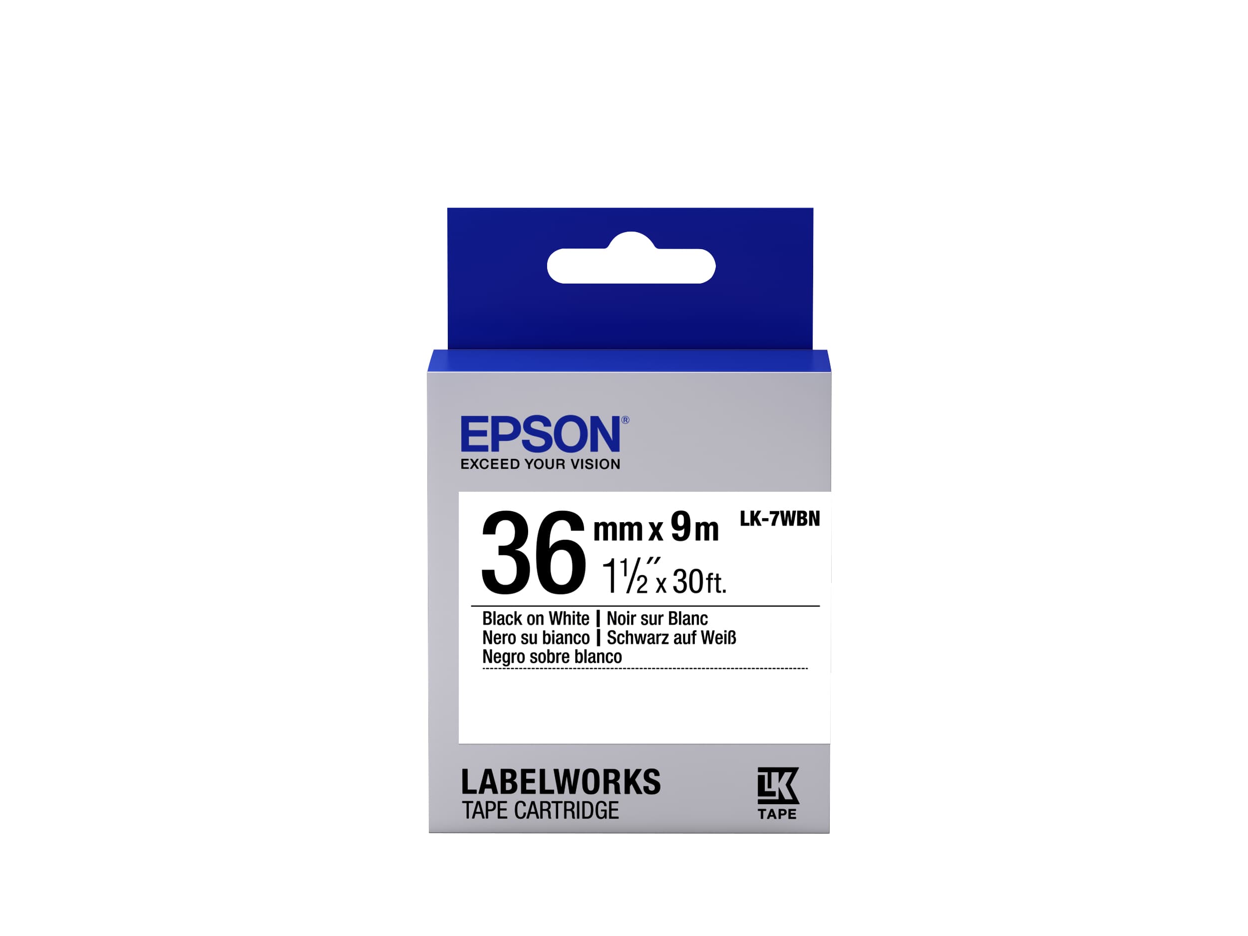EPSON LK-7WBN Label Cartridge 36mm
