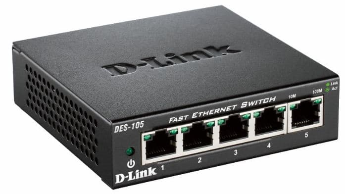 D-LINK 5-port 10/100 Housing Switch