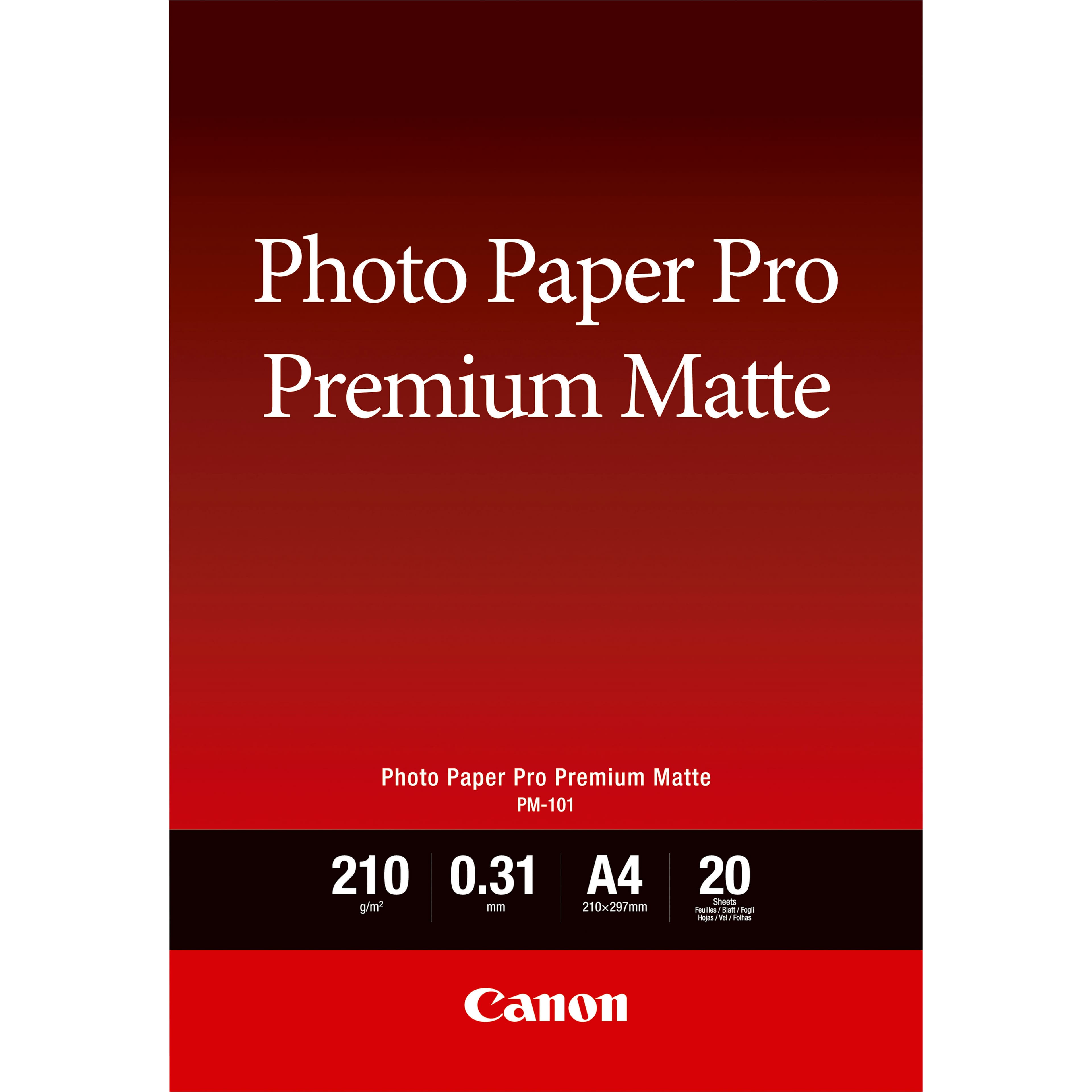 CANON Photo Paper Premium Matte A4 20 sh