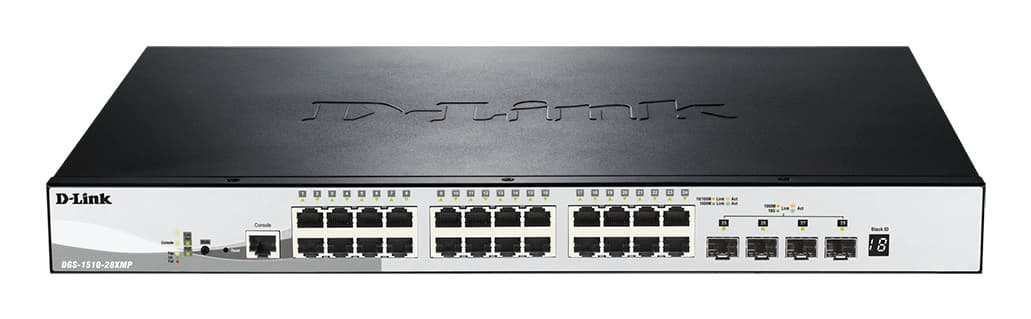 D-LINK 28-Port Smart PoE+ Switch 4x 10G