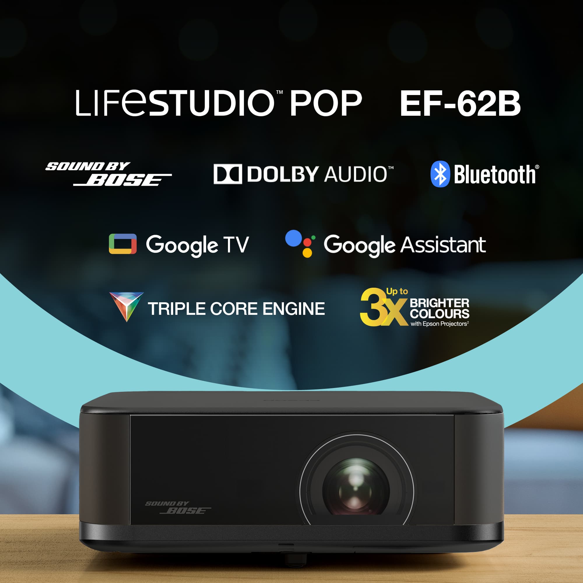 EPSON EF-62B Projector POP Black