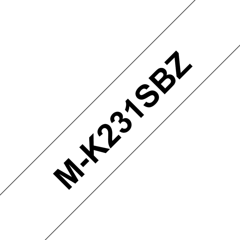 BROTHER MK231BZ tape cassette 12mmx8m