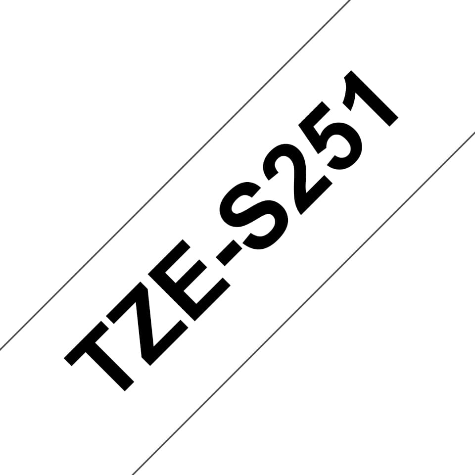 BROTHER TZES251 strong bk/wh 24mm 8m