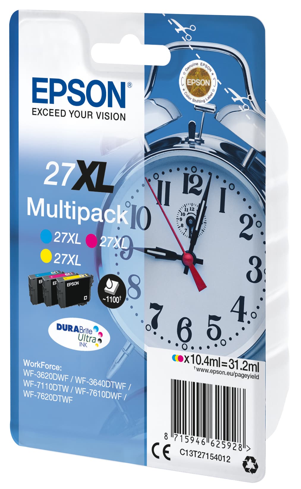 EPSON 1LB 27XL ink cartridge cyan w/s