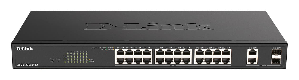 D-LINK 26-Port Layer2 PoE+ Smart Switch