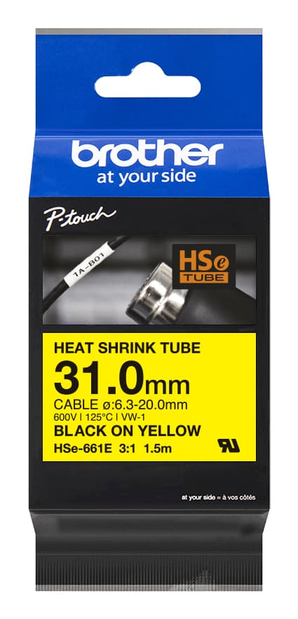 BROTHER HSe-661E Heat Shrink Tube Black