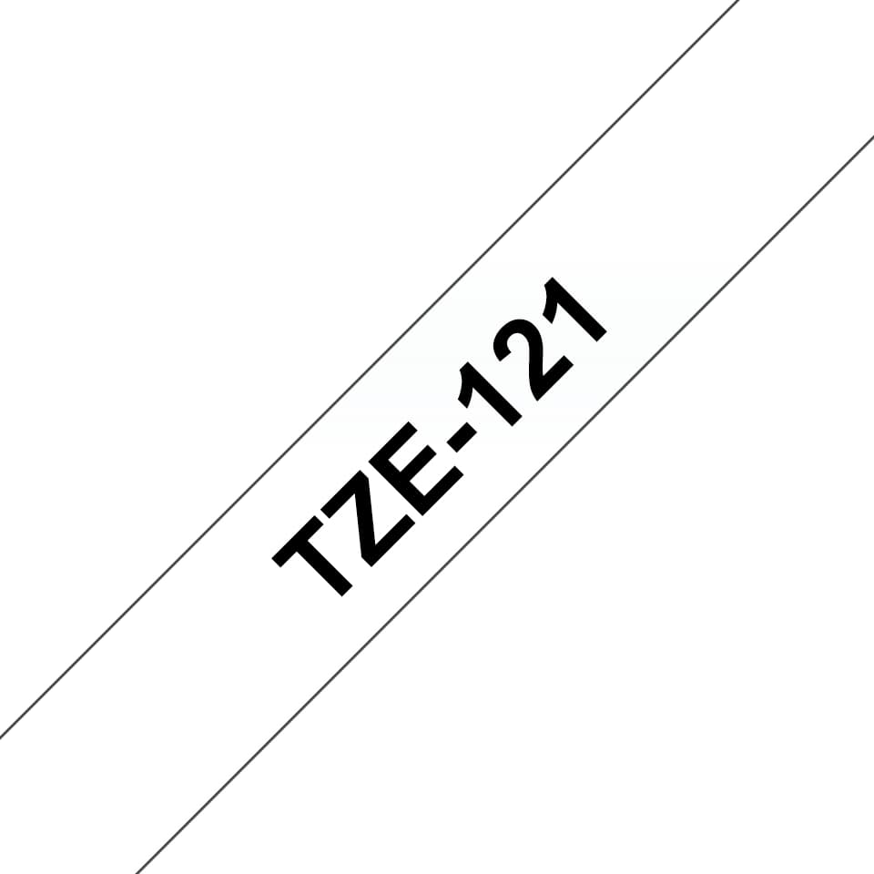 BROTHER TZE121 tape black/clear 9mm 8m