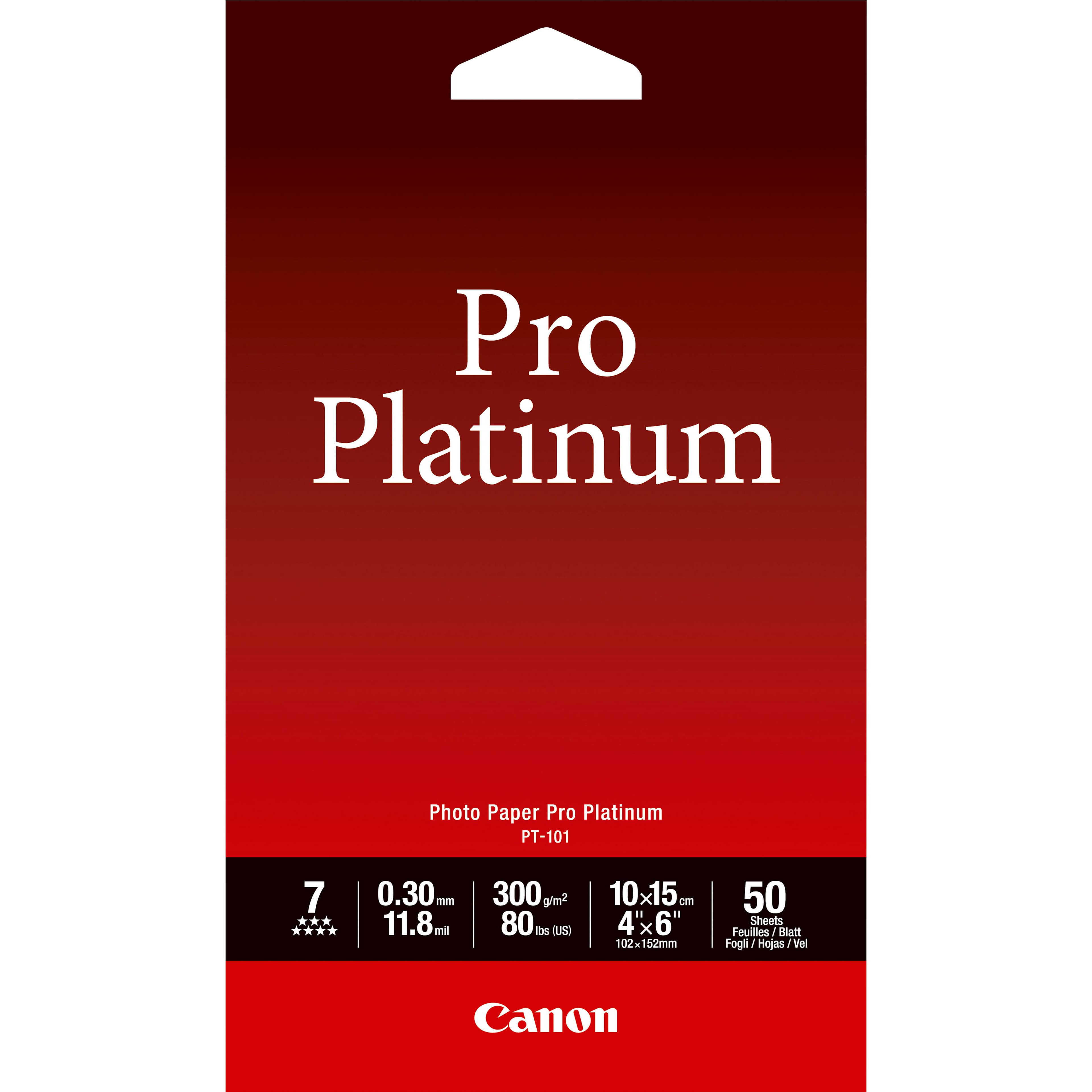 CANON PHOTO PAPER PRO PT-101 4x6 50