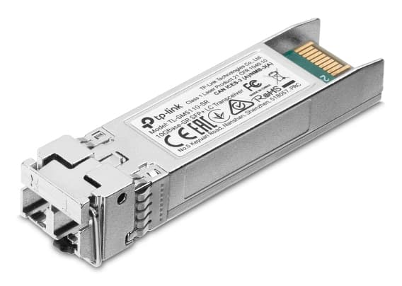 Omada 25GBase-SR SFP28 LC Transceiver Dual Rate 25.78 Gbps and 10.31 Gbps, 850 nm MMF (Multimode fiber), Duplex LC/UPC, 100 m Distance @OM4 at 25.78 Gbps  DDM, Hot Swappable, Low Power Consumption (≤ 1 W)
