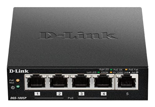 D-LINK 5 Gigabit ports including 4 ports