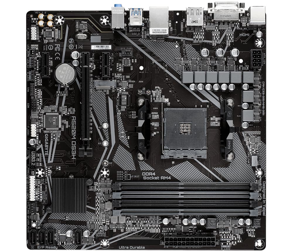 GIGABYTE A520M DS3H AM4 DDR4 mATX MB