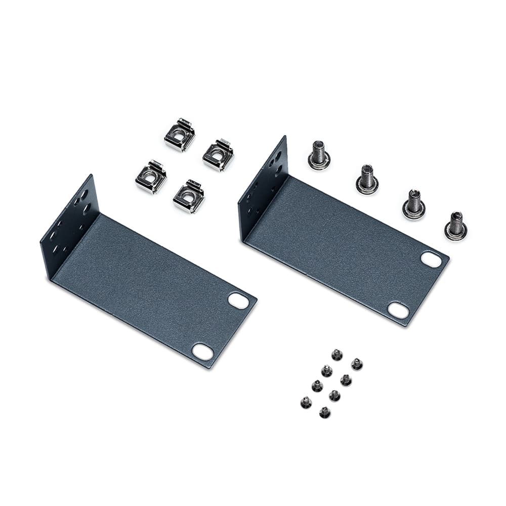Omada Rack-mounting Bracket Kit, Screws Included Dimensions: 3.7×1.7×1.6 in (93×43.8×40 mm)