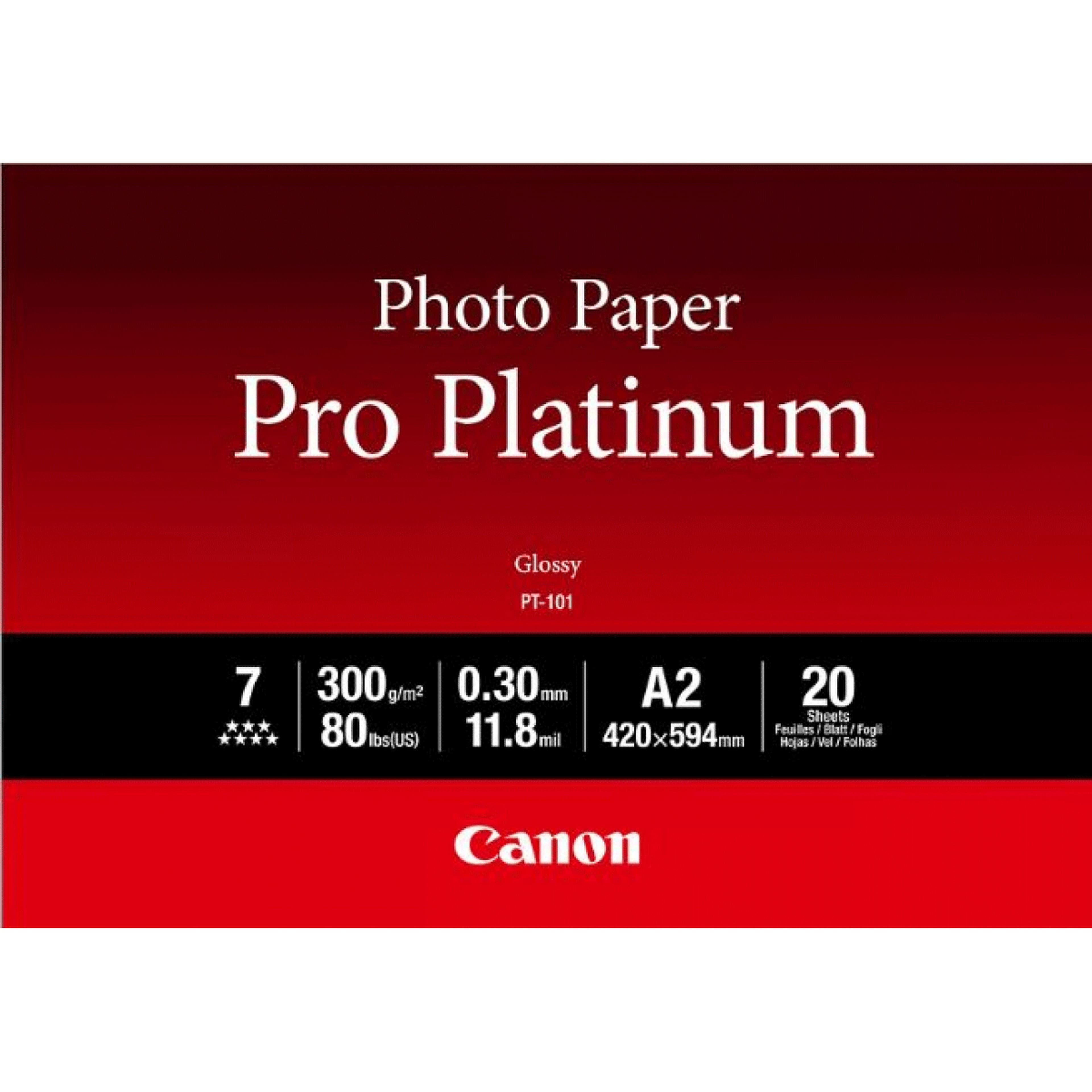 CANON PT-101 photo paper pro platinum A2