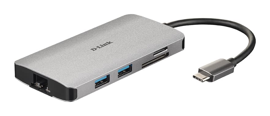 D-LINK USB-C 8-port USB 3.0 hub HDMI