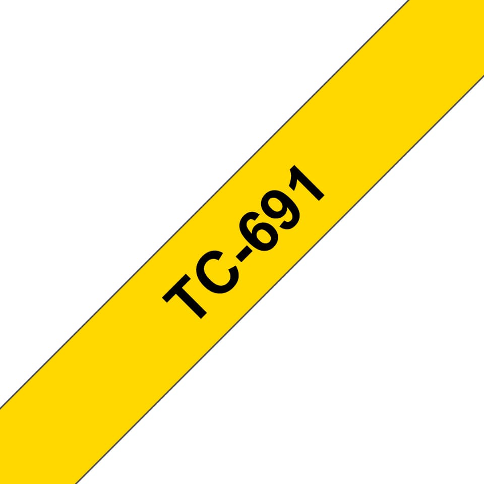 BROTHER TC691 tape cassette 9mmx7.7m