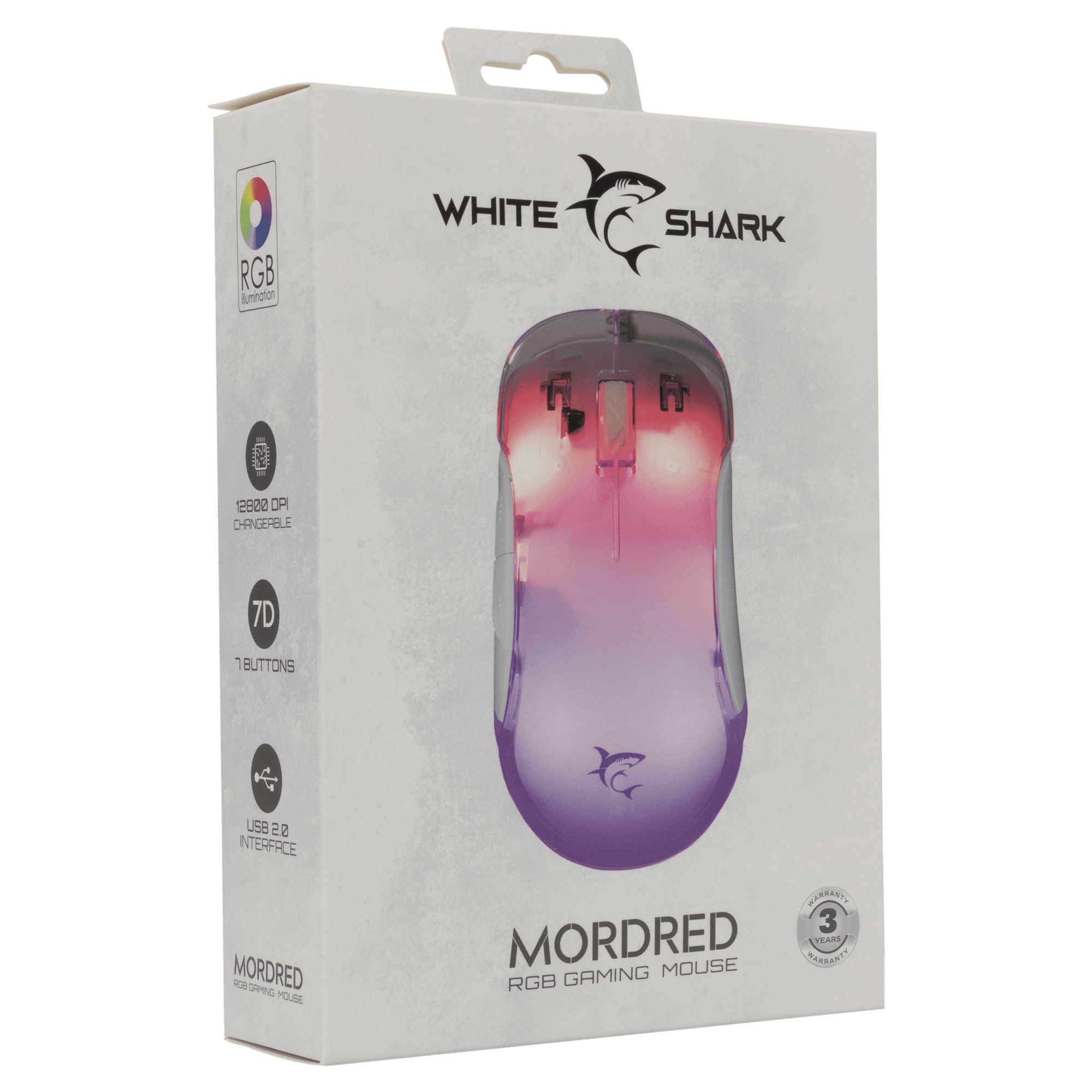 White Shark MIŠ GM-5017 MORDRED Bijeli