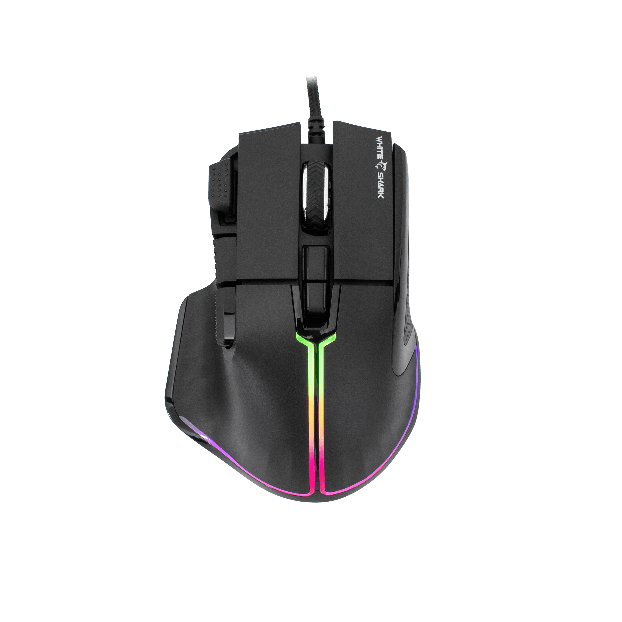 White Shark MIŠ GM-9006 MARROK Crni RGB / 12.000 dpi
