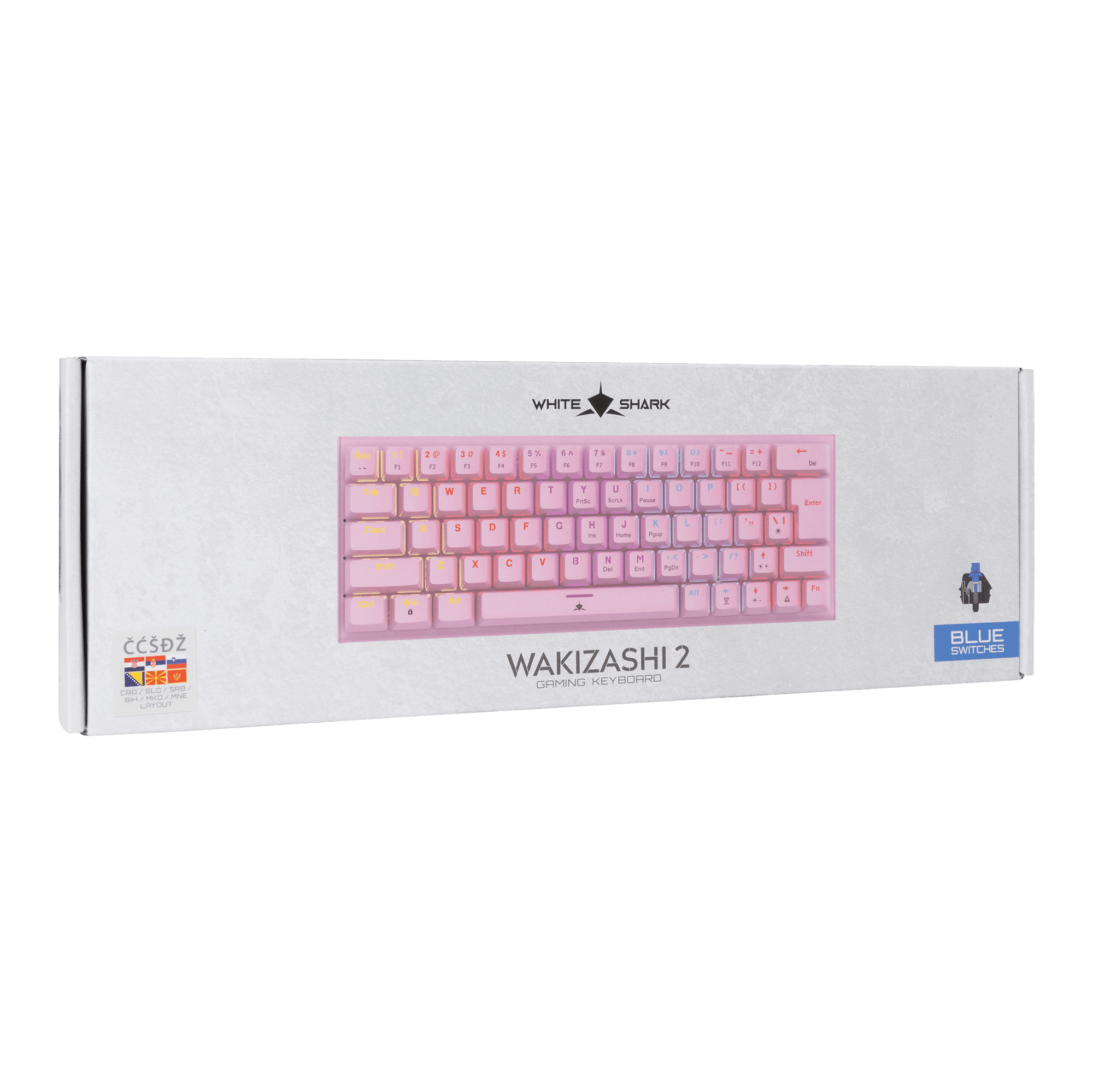 White Shark TIPKOVNICA GK-002422V2 WAKIZASHI-2 / Roza HR-BLUE.SW