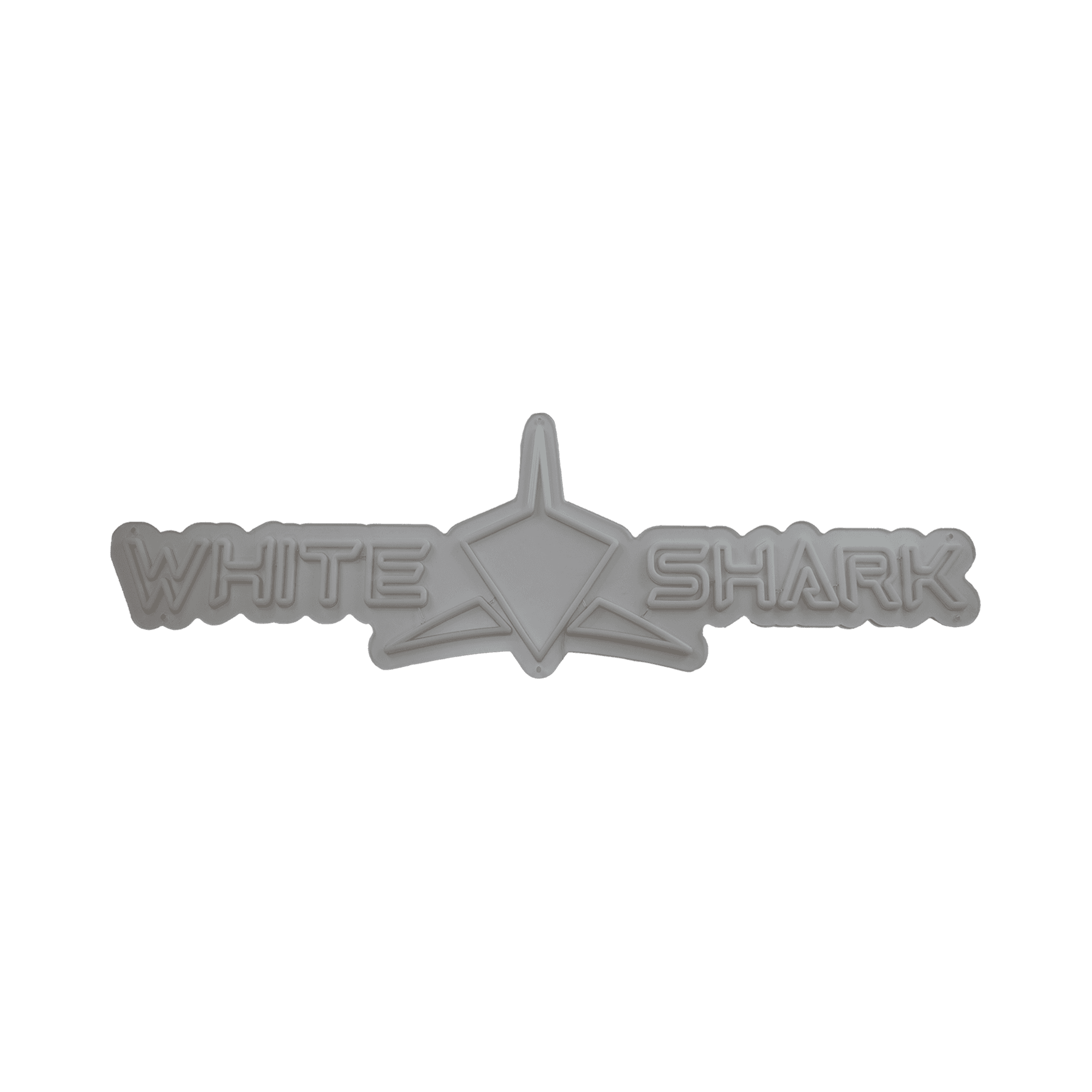 WHITE SHARK PROMO LED LOGO/ Transparent- zidni