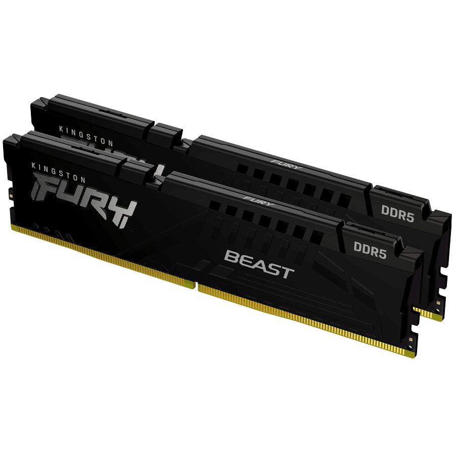 Kingston 64GB 5600MT/s DDR5 CL40 DIMM (Kit of 2) FURY Beast Black