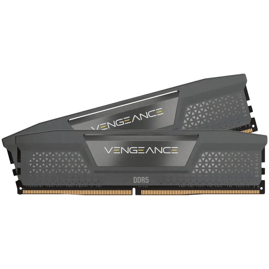 CORSAIR DDR5, 5600MT/s 16GB 2x8GB DIMM, Unbuffered, 40-40-40-77, 1Gbx16, Std PMIC, AMD EXPO & Intel XMP, VENGEANCE DDR5 Cool Grey Heatspreader, Black PCB, 1.25V