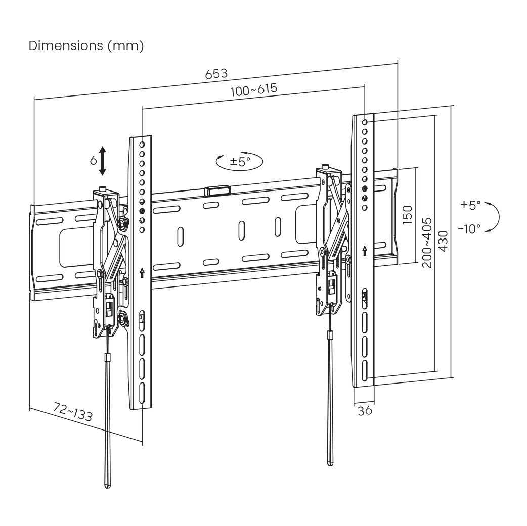 STALAK SBOX PLB-6546T-2 (37-80"/75kg/600x400) — fotografija 6